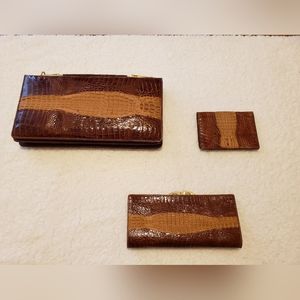 Vintage Alligator Clutch Purse, Wallet, Mens Wallet